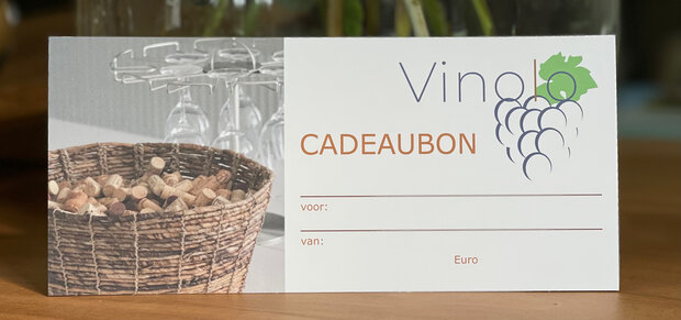 Cadeaubon| wijnproeverij/wijn ter waarde van €25